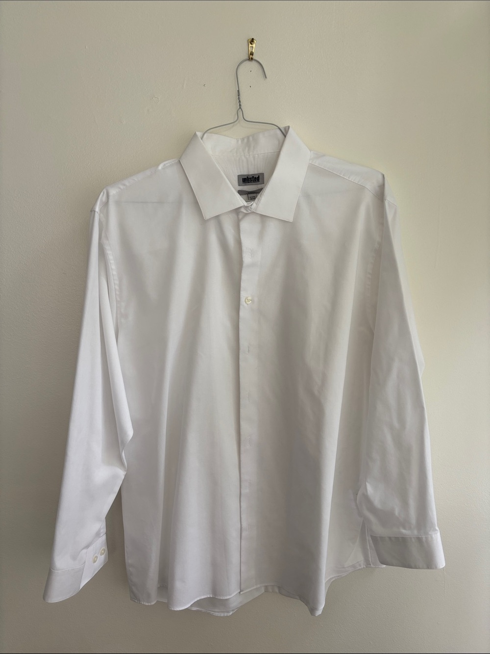 Kenneth Cole Mens White Dress Shirt